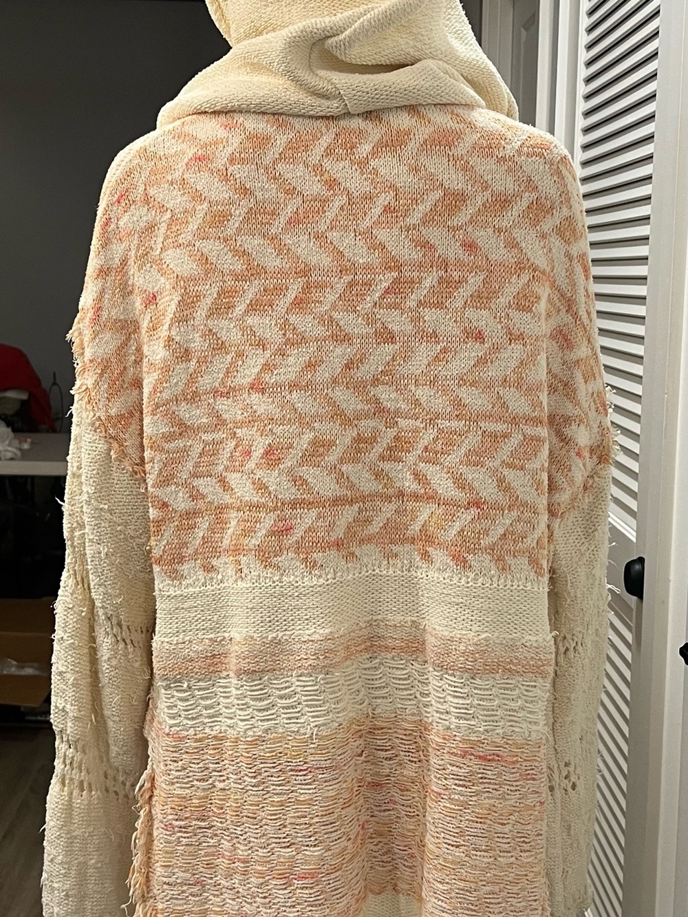 Free People Coastline Crochet Hooded Pullover - Picture 4 of 8
